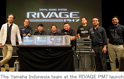 RIVAGE PM7在宣布前的巡回演出中为印尼工程师们留下深刻印象